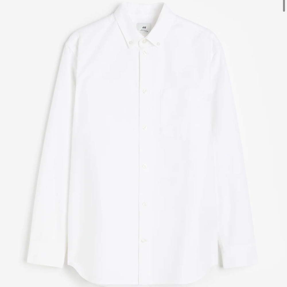 Men's White Oxford Shirt